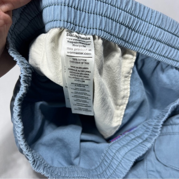 Patagonia Funhoggers Shorts Light Blue Men’s Size XXL - Picture 5 of 13